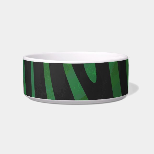 Tigela Zebra Black e Green Impressão (Direita)