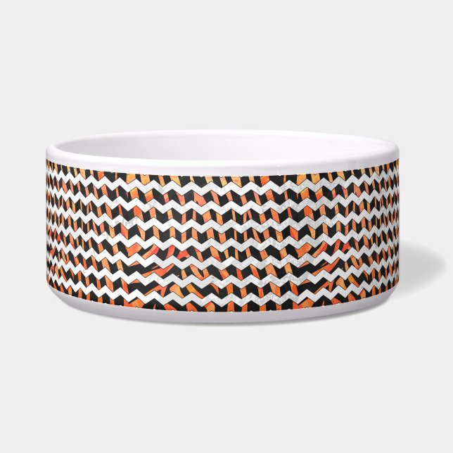Tigela Zebra Black e Orange Impressão (Direita)