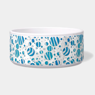 Tigela Zebra Bolinhas branca e azul