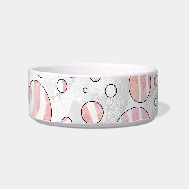 Tigela Zebra Bolinhas rosa e branca (Direita)