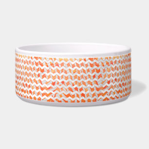Tigela Zebra Orange e Impressão branca