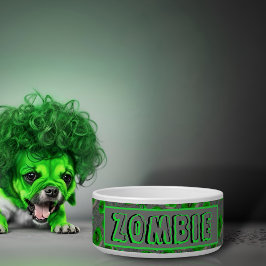 Tigela Zombie verde-lodo