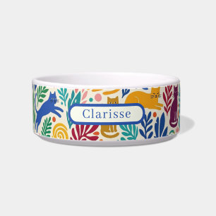 Tigelas Personalizadas de Gatos no Estilo Matisse