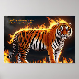 Tiger Burning Poster
