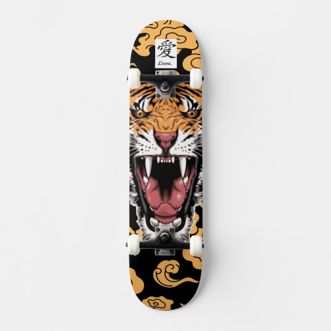 TIGER DE ROLAMENTO DE SKATEBOARD COM PADRÃO DE NUV (Frente)