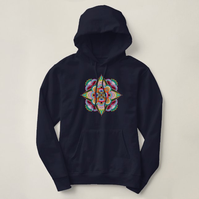 Tiger Dragon Mandala Pullover Hoodie (Frente do Design)