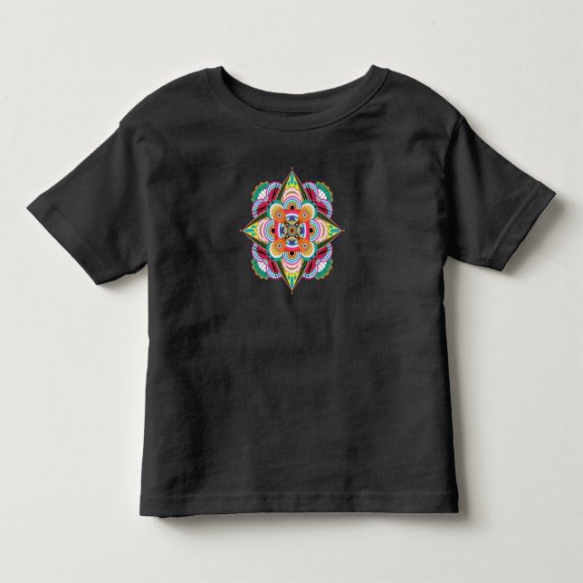 Tiger Dragon Mandala Toddler T-Shirt (Frente)