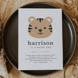 Tiger Face - Convite de Aniversário