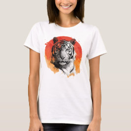 Tiger symbol of courage.  T-Shirt