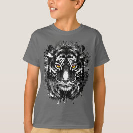 Tiger T-Shirt | Desenho de Tigre Preto e Branco