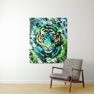 Tiger Tapestrie - Tapeçaria Colorida dos Olhos de 