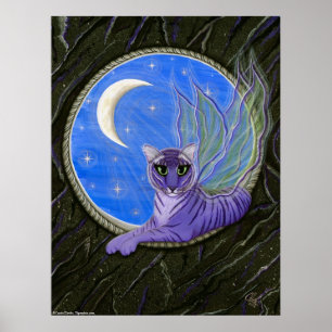 Tigerpixie Fairy Tiger Fantasy Cat Art Impressão