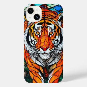 Tigre Artístico Design Único de Vidro Manchado