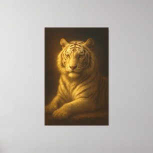 Tigre Branco Majestoso – Canvas Premium de Arte Fi