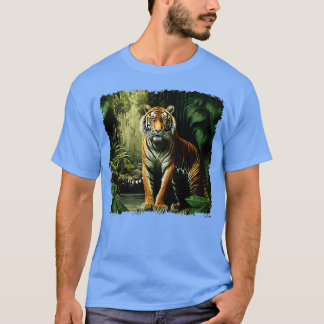 Tigre Camisa Selva Safari Animais Selvagens Tigre