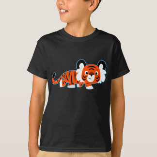 Tigre de desenho animado em T-Shirt infantil