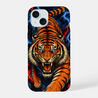 Tigre de Fogo e Relâmpago | Arte Ousada de Vida Se