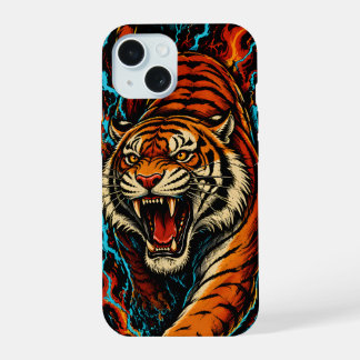 Tigre de Fogo e Relâmpago | Arte Ousada de Vida Se