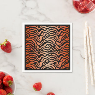 Tigre de guardanapos de impressão de papel