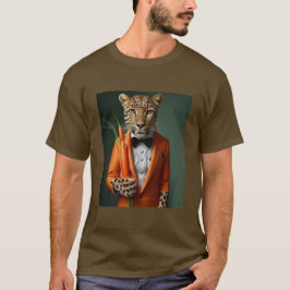 tigre de laranja que segura cenoura t-shirt