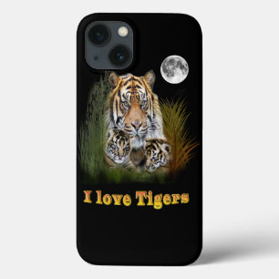 Tigre e filhotes de arte