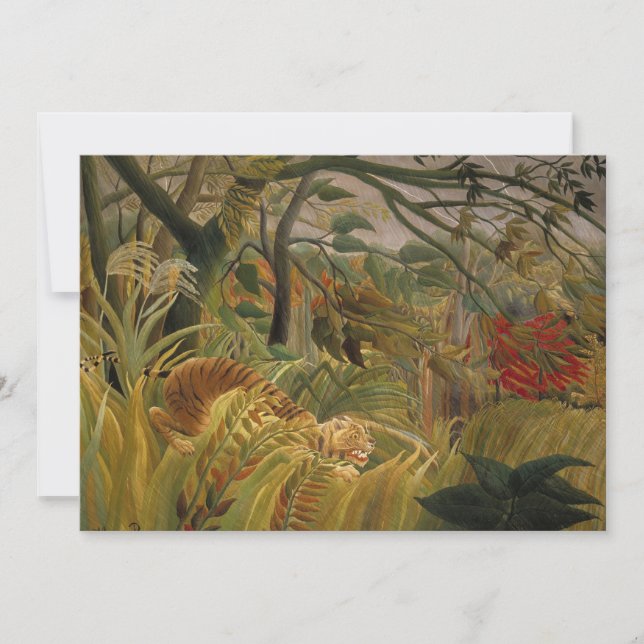 Tigre em uma tempestade tropical | Henri Rousseau (Frente)