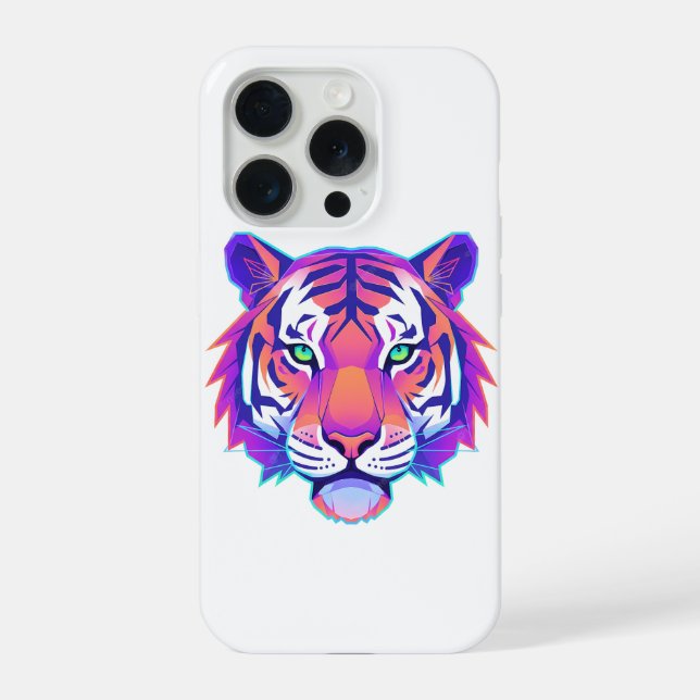 Tigre Geométrico Neon (Verso)