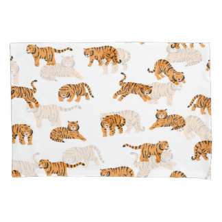 Tigre Japonês: Vintage Doodle Seamless