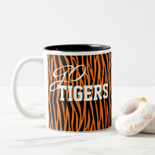 Tigre Laranja Torre Xícara