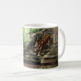 Tigre na caneca da selva