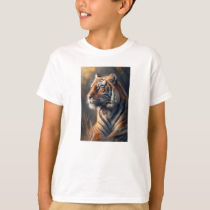 Tigre na natureza - Camisa básica das crianças