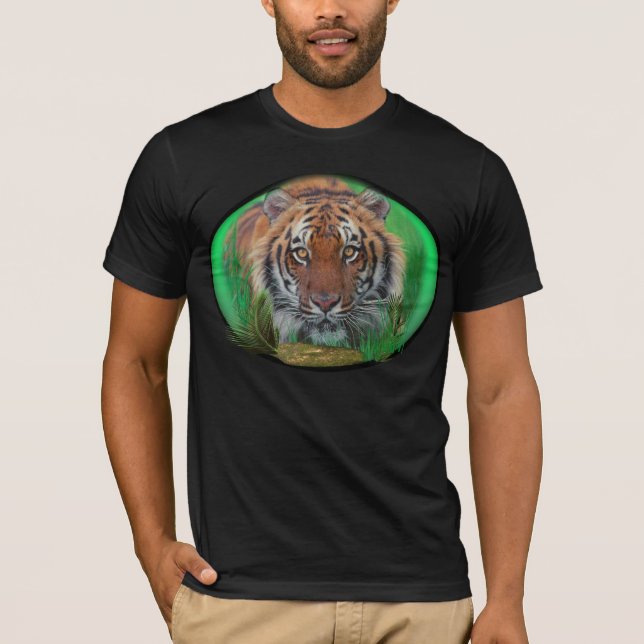 Tigre no T-Shirt noturno (Frente)