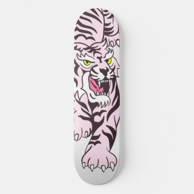 Tigre Rosa De skate (Frente)