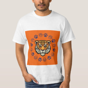 Tigre T-Shirt Orange & Blue