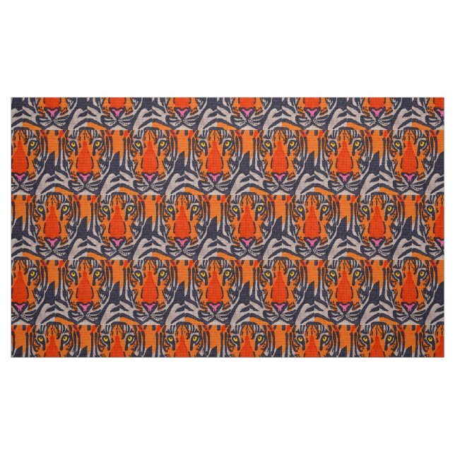 Tigre - Tecido de Popelina de Poliéster (Fat Quarter)