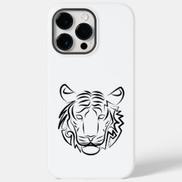 Tigre Tribal Preto e Branco