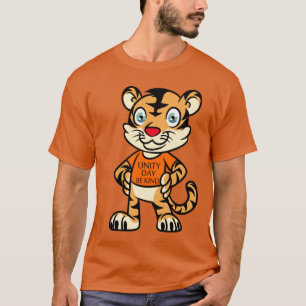 tigre veste camisa laranja dia engraçado