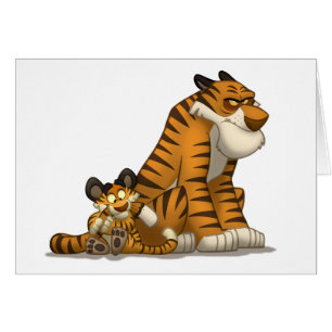 Tigres em um cartão