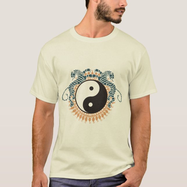 Tigres & t-shirt de Yin Yang (Frente)