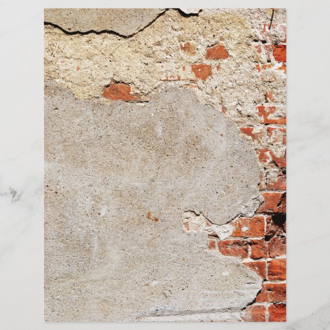 Tijolo e morteiro expostos (Frente)