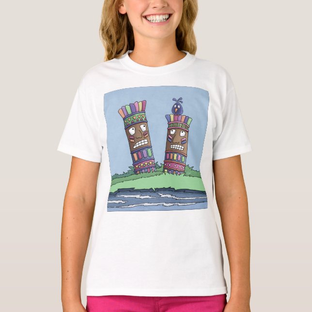 Tiki Bird Plum T-Shirt (Frente)