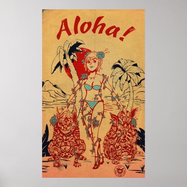 Tiki Dogs Poster (Frente)