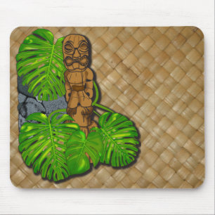 Tiki havaiano Lauhala Mousepad