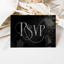 Til Death Do Us Part RSVP Wedding Response Card