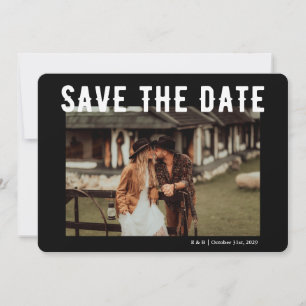 Til Death Gothic Skeleton Black Save the Date