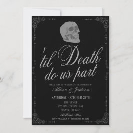 Til Death Nos Convite De Casamento