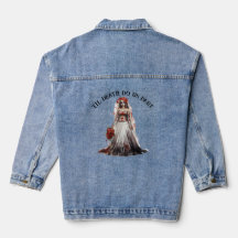 Til Death Nos Parte Casamento Denim Jaqueta
