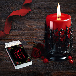 Til Death Nos Parte De Preto Gótico E Rosas vermel