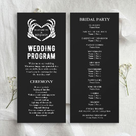 Til Death Skeleton Black Long Wedment Program