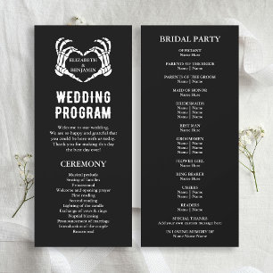 Til Death Skeleton Black Long Wedment Program
